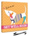 Picture of Get Well - Autograph Dog Orange - Buy any 2 and get FREE SHIPPING