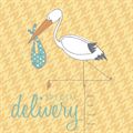 Picture of Baby Stork Teal - Personalized