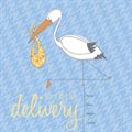 Picture of Baby Stork Blue - Personalized