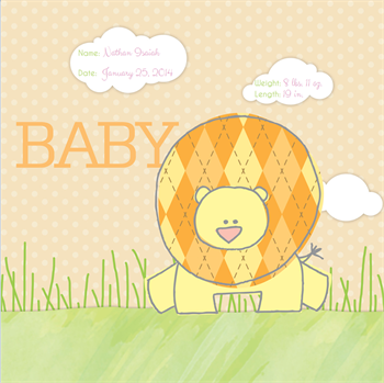 Picture of Baby Lion - Personalized