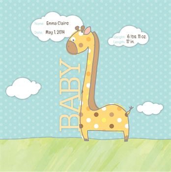 Picture of Baby Giraffe - Personalized
