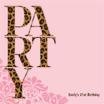Picture of Leopard Party - Personalized
