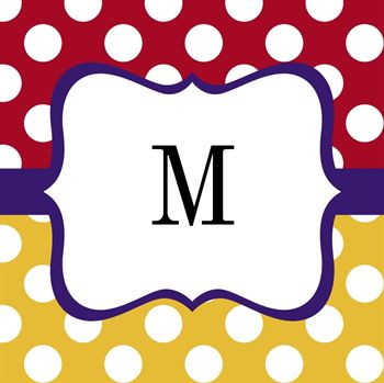 Picture of Whimsical Dots Monogram